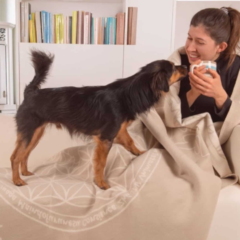 Decke Achtsamkeit natur/quarz (Kopie)