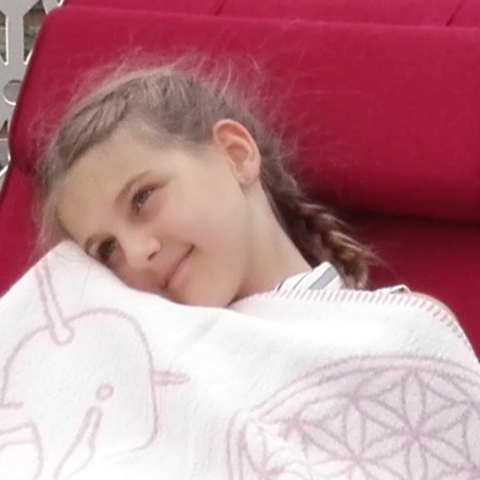 Decke Love Kids zartrosa/altrosa